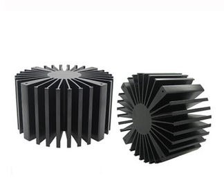 Solid Aluminum Extrusion Profiles , Led Lightling Extruded Heat Sink