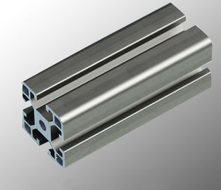 Aluminum Assembly Line Modular Aluminium Profile System With Black / Silvery Anodized