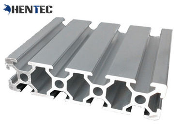 T - Slot Industrial Aluminum Extrusion Profile Silvery Anodized Suface Treatment
