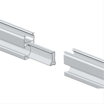 Bright Oxidation 6063 Alloy Aluminium Solar Mounting Rail with Customizable Dimensions