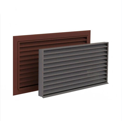 6063 Alloy Aluminum Louver Profile with Powder Spraying and Customized Dimensions for Window Louver