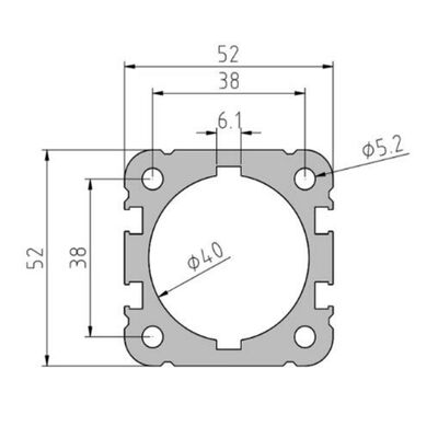 Custom Aluminum Electrical Cylinder Servo Cylinder Extrusion House