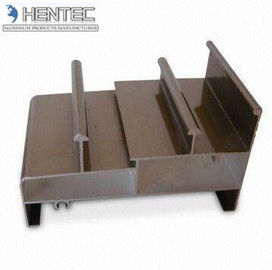 Kahverengi Eloksal Ekstrüde Alüminyum Shapes 6063 - T5 / 6060 - T6