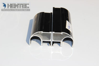 6063 6060 Alüminyum Kapı Extrusions Profil Siyah Renkli Customerized Şekilleri