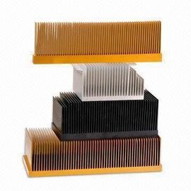 T4, T5 Clear Wood kromaj / Chromising ile Alüminyum Soğutucu Ekstrüzyon Profilleri Smooth