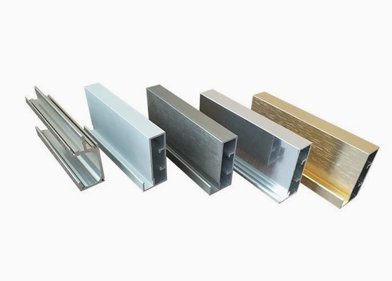 Parlak Anodizing Endüstriyel Alüminyum Ekstrüzyon Profilleri Özel CNC İşleme