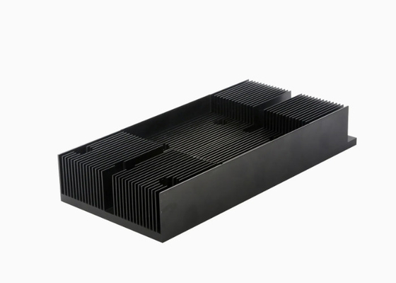 Siyah Anodized 6060 Büyük Boyutlu Alüminyum Heatsink Ekstrüzyon Profilleri T66