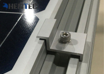 Dayanıklı Alüminyum Güneş Çatı Montaj Sistemleri Pv End Kelepçe Özelleştirilmiş Boyutlar