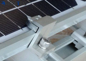 PV Uç Kelepçe Güneş Çatı Montaj Sistemi 6063- T5 Alüminyum Ekstrüzyon Profilleri