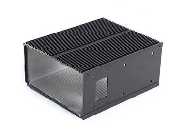Siyah Elektronik İçin Kapak / Muhafaza Ekstrüzyon Alüminyum Ekstrüzyonları