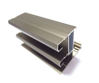 Champange anodize alüminyum ekstrüzyon profiller ile 6063 T5 / 6060-T5
