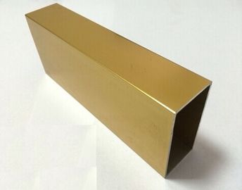 Alüminyum pencere sürgülü alüminyum ekstrüzyon profiller altın anodize