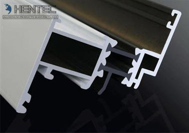 Özel Ekstrüde Alüminyum Kapı Extrusions 6063 Sürme - T5, Beyaz Toz Boya